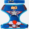 Arnés Pechera Ajustable Antitirones Para Perro Chico Mediano Capitan America