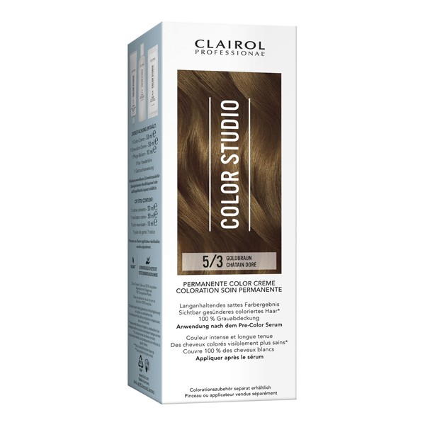 Clairol Professional Color Studio Permanent Hair Colour Golden Brown 5/3
