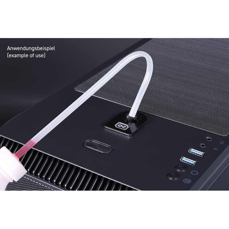 Alphacool Apex Fillport Water Cooling Filling - G1/4" Connector, Black,