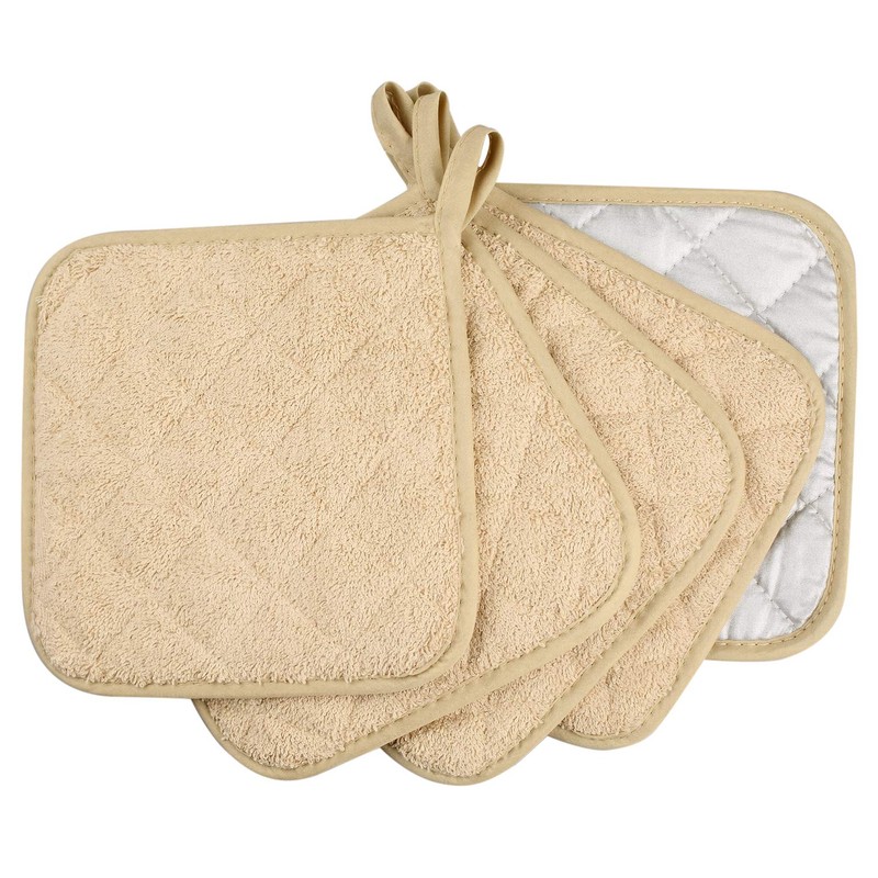 100% Cotton Kitchen Everyday Basic Terry Pot Holder Heat Resistant