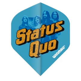 WINMAU Rock Legends Status Quo v2 Dart Flights - 1 Set Per Pack (Total 3 Flights)