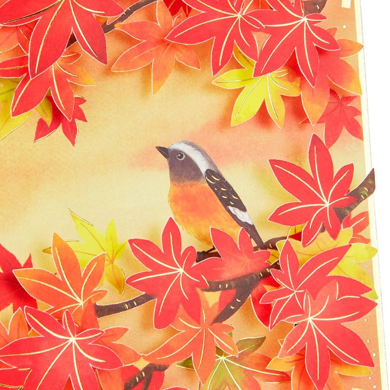 Sanrio Message Card, Autumn Foliage, Greeting Card, JAU 8-4 844349