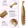 WuvuSnm Human Hair Braiding Deep Wave Boho Braids Bulk Hair