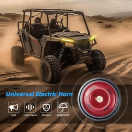 Roykaw UTV Turn Signal kit,Turn Signal with Column Turn Switch and 110dB Horn, Upgrade COB Light Bar,Compatible with Polaris, Pioneer, Talon, Can-Am, Kawasaki, Arctic Cat