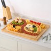 HIWARE 24 x 18 Extra Large Bamboo Serving Boards for