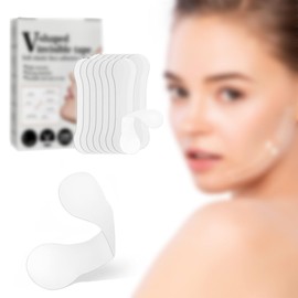 GGUFAY 100 Pieces Invisible Facelift Tape V-Shaped Facelift Tape Facelift for Hiding Wrinkles Facelift Makeup Tools
