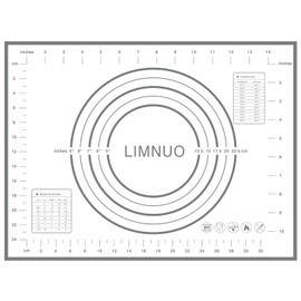 Silicone Pastry Mat Extra Thick Non Stick Baking Mat, Fondant Mat,Counter Mat,Dough Rolling Mat, Oven Liner, Pie Crust Mat