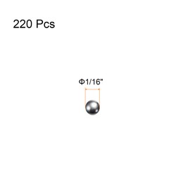 QUARKZMAN Precision Balls 1/16 Inch Diameter 440C Stainless Steel G25 for Bearings Pack of 220