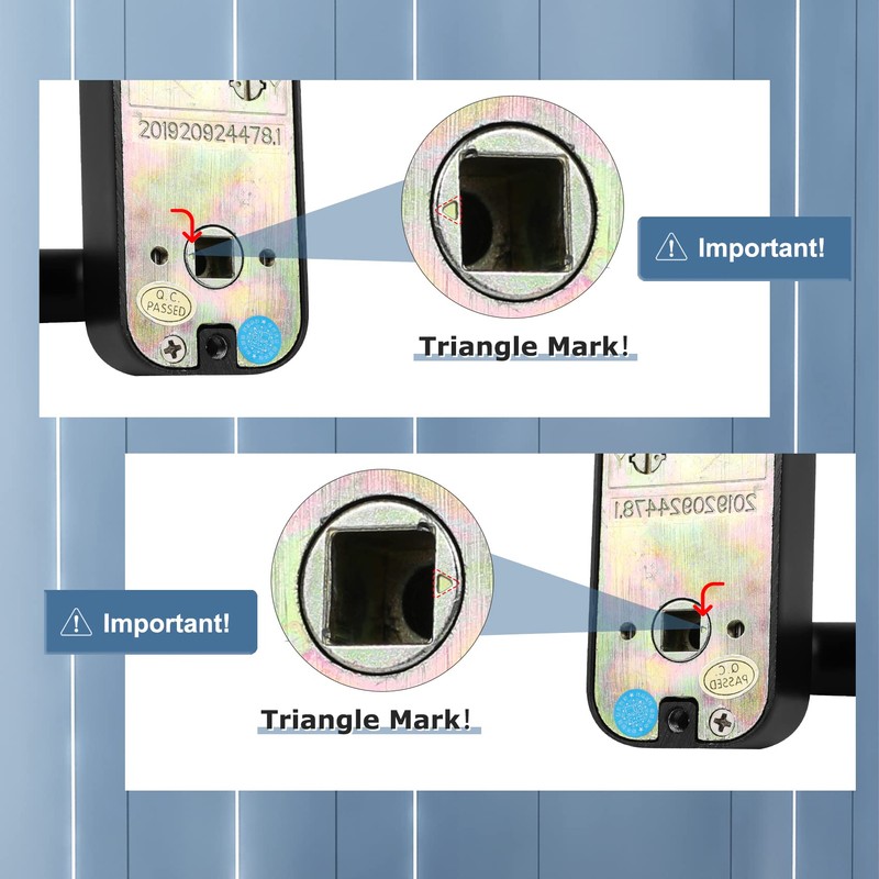 Outdoor Keyless Lock with Adjustable Deadlatch 2-3/8'' and 2-3/4'',Mechanical Combination