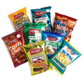 Herr's 8-Flavor Variety Snack Pack (45.75 Total Ounces), Assorted Bags (Pack of 42)