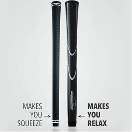 JumboMax Set of 13 Tour Series Golf Grips - Black with Lime Green Trim Medium/MD (+5/16")