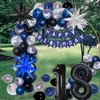 18th Birthday Decorations for Boys Men Girls Dark Blue, HAPPY