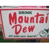 Mountain Dew 31.5" x 15.75" Mountain Dew Embossed Steel Sign