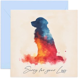 Old English Co. Sorry for Your Loss Sympathy Dog Animal card - Dog Friend Pet Condolences Card - So Sorry Greeting Card - Thinking of You Gifts – Sorry Dog Bereavement Cards | Blank Inside