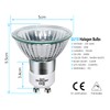 Sarveeta GU10 Halogen Bulbs 50W Dimmable, 220V GU10 Halogen Spotlight