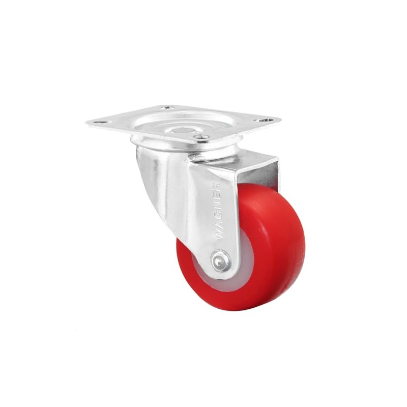 WAGNER Soft swivel castor, diameter 30 mm, height 50 mm,
