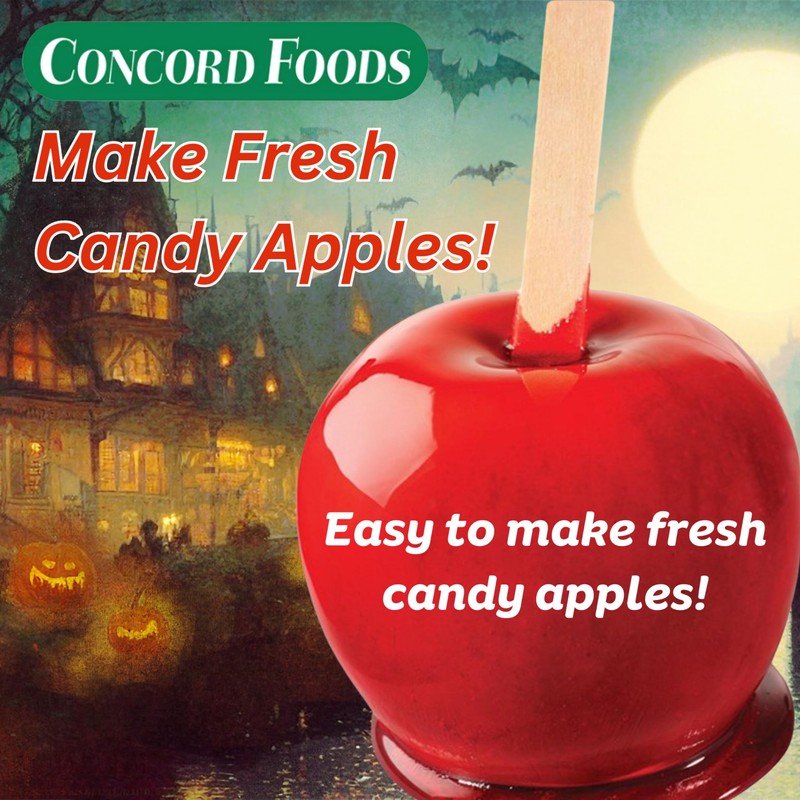 Concord Foods Candy Apple Kit – Classic Red Candy Apples