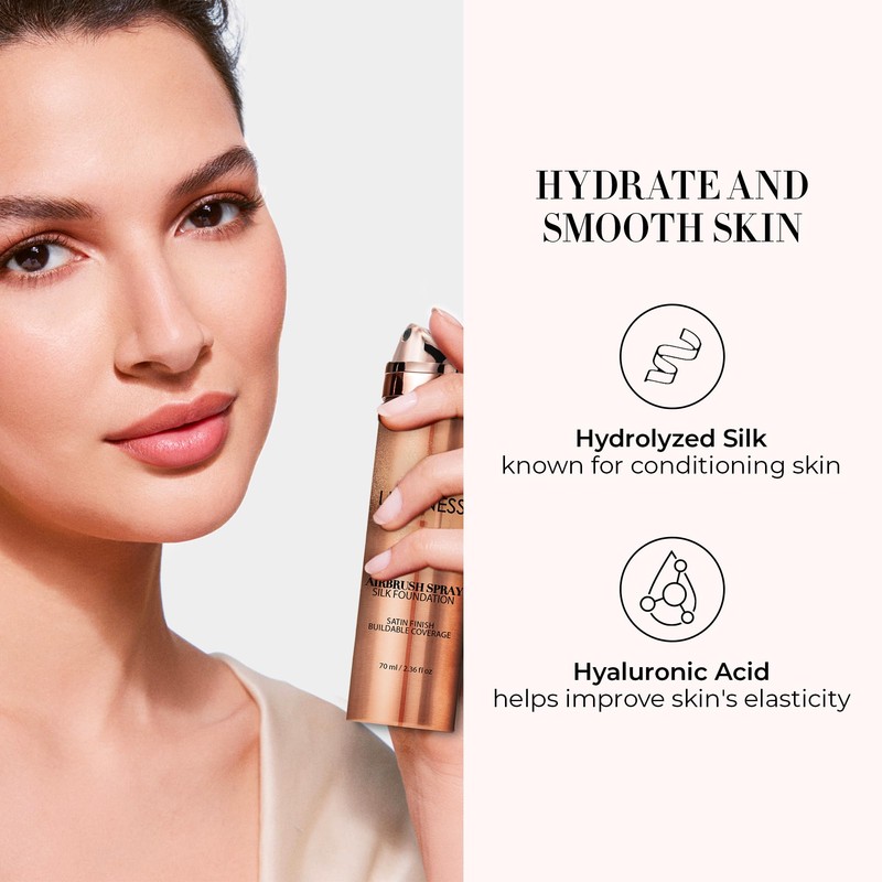LUMINESS Silk Airbrush Spray Foundation - Full Coverage Foundation -