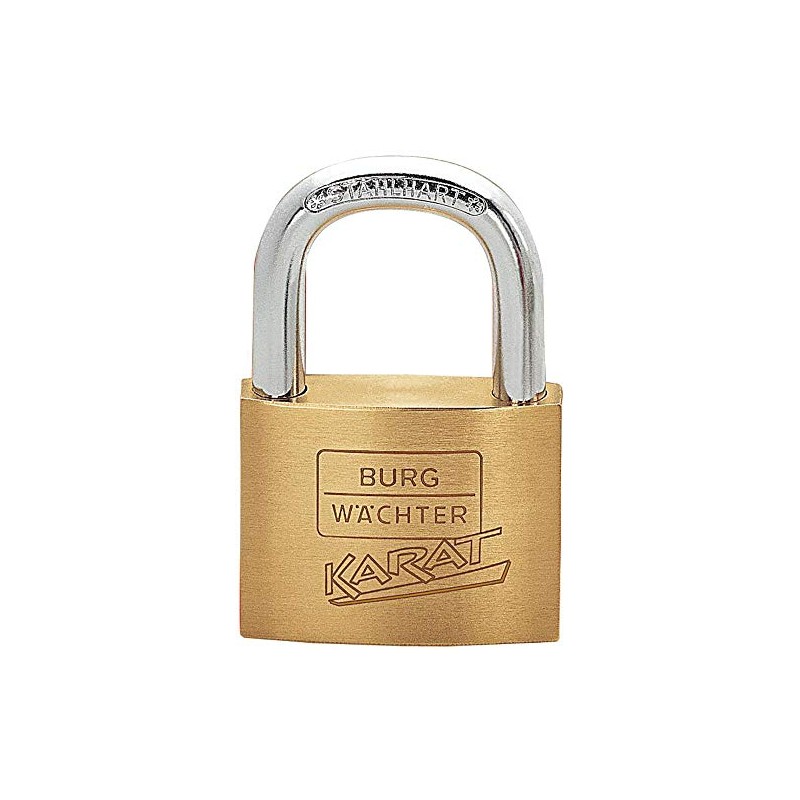 Burg Wächter 21750 Cylinder Padlock Brass 28 x 27.5 mm