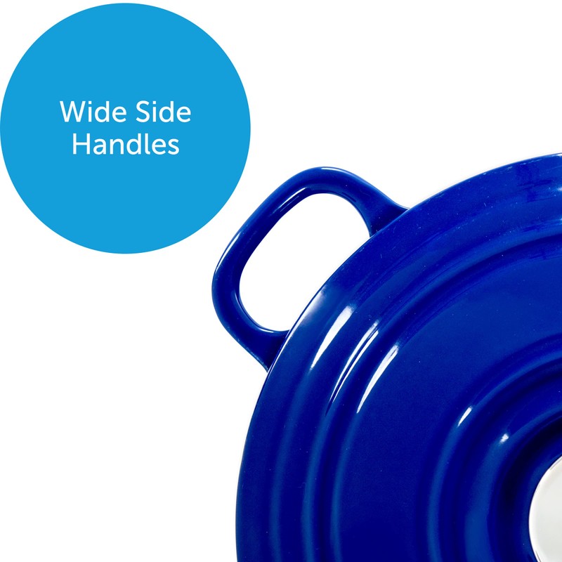 BK Bourgogne Enameled Cast Iron Induction 7QT Nonstick Dutch Oven,