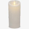 Luminara Wax Drip Flameless LED Candle, White 3" x 6.5",