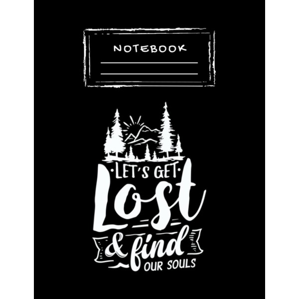 Notebook: Adventure Never Ends 5 Hand Writing Paper Notebook 8.5''x11''