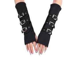 La kukuna Arm Warmer, Mine System, Sickness Mikawa, Gothic Loli, Punk Rock, Mass Production, Belt, Thin, Black, UV Protection, Black
