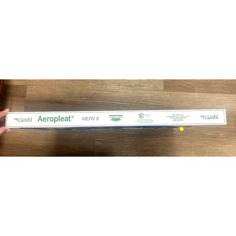 CAMFIL AEROPLEAT III MERV-8 C15154RR 25"X 20"X 2" AIR FILTER