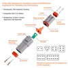 Flytuo 94PCS Electrical Wire Connector Plug, 6 Sets 2 3