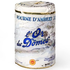 Fourme d'Ambert Semi-Firm Pasteurized Cow's Milk French Blue Cheese from France - 1 lb / 454 g - GUARANTEED OVERNIGHT
