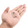 sourcing map Metal Rectangle Ring Buckles 25.7x12.5mm for Bags Belts