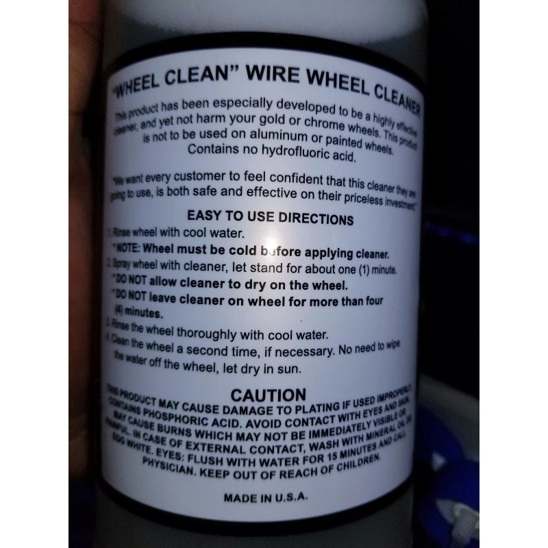 slammin Chrome Cleaner Slammin wire spoke wheels rims