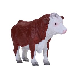 MOJO – Hereford Bull | Hand-Painted Toy Figure | Farm Animals Collection | True to Life & Highly Detailed | Designed in UK