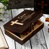 Memory Keepsake Box for Baptism Gifts Christening Wooden Gift Box