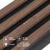 Art3d 8-Pack WPC Wood Slat Wall Panel for Interior Décor,