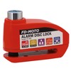 FD-MOTO Alarm Disc Lock & Reminder Cable Red