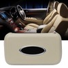 Car Tissue Holder Decorative Leather Container Visor Hanging Box for