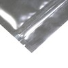 Double-Sided Glossy Silver Reasealable Zipper Seal Lock Packaging Flat Smell