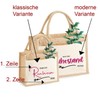 AMBERGER DESIGN by A&M Osterhage amd Jute-Beutel Tasche mit 2