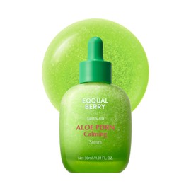 EQQUALBERRY Aloe PDRN Suero calmante – Cuidado de la piel coreana calmante para pieles sensibles, cica y aloe para reparación, hidratación y brillo radiante, no comedogénico (1.01 onzas / 1.0 fl oz)