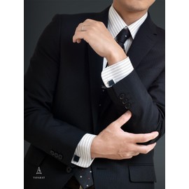 Tabarat Tps-063 Men's Cufflinks, Genuine Leather, Made in Japan, Brass, 10 Colors Available, Brass, No Gemstone