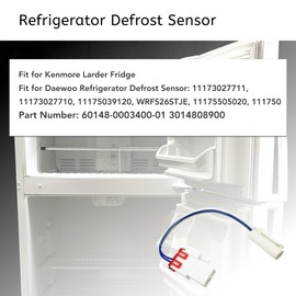 Memiuyelay Refrigerator Defrost Sensor Fit for Kenmore, Daewoo & Leader Fridge - 60148-0003400-01
