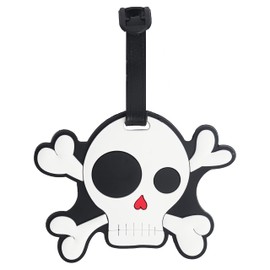 Funny Luggage Tag (Skull Crossbones)