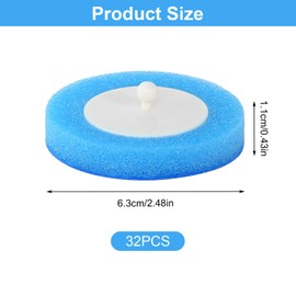 32 Pcs Toilet Wand Replacement Heads, Disposable Toilet Brush Heads, Toilet Wand Disposable Refill Heads, Disposable Toilet Brush Refill