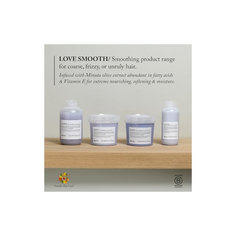 Davines LOVE Smoothing Shampoo | Shampoo Anti-frizz| 250 ml