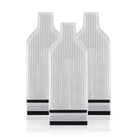 HESSION 3 pcs Resuable Wine Bags Travel Bottle Protector Sleeve Leak Safe