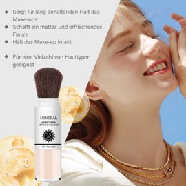 Clawrex Mineral Sunscreen Setting Powder, SPF 35 Sonnenschutz Puder, Loose Powder Makeup, Long Lasting Oil Control, Mineralischer Sonnenschutz Haare und Kopfhaut, Leicht Und Atmungsaktiv Face Powder