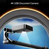USB Document Camera, 4K Ultra HD USB Visualizer A3 Size,