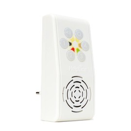 HelpLine 230: Home Emergency Call with Emergency Call Transmitters for Home Care, Care Call Set with Collar Transmitter