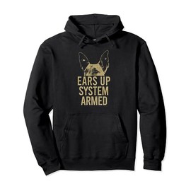 Belgian Malinois Ears Up System Armed Maligator Mom Dad Gift Pullover Hoodie
